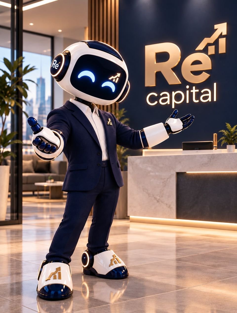 Capi, Director de Re capital, da la bienvenida en la recepción de Re capital